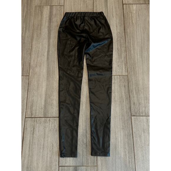 Generation Live Black Vegan Leather Leggings size XS - Picture 8 of 9